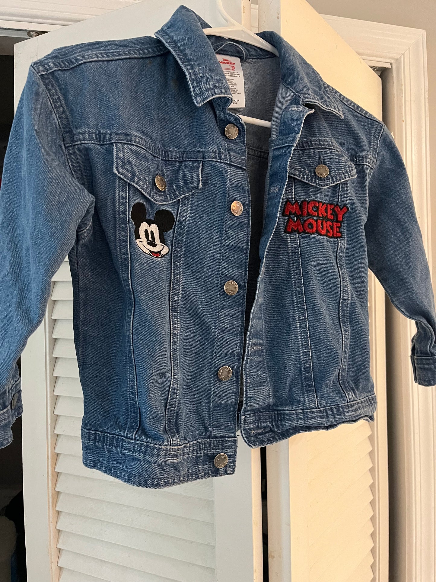 Mickey Mouse Denim Jacket, size 6