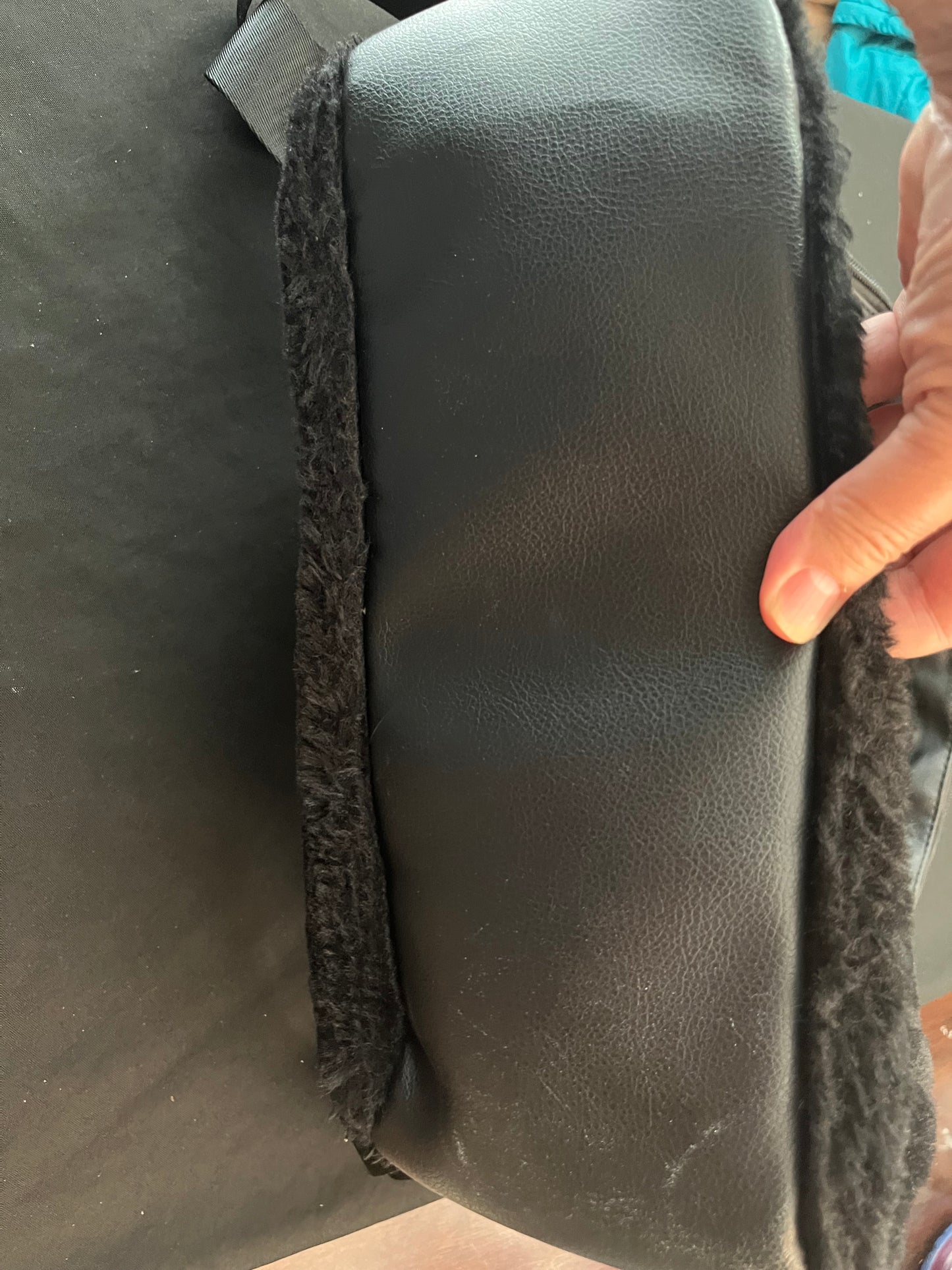 Luv Betsy black velvety backpack