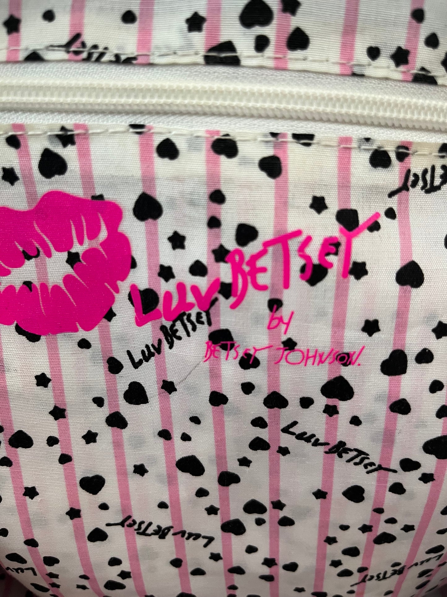 Luv Betsy black velvety backpack