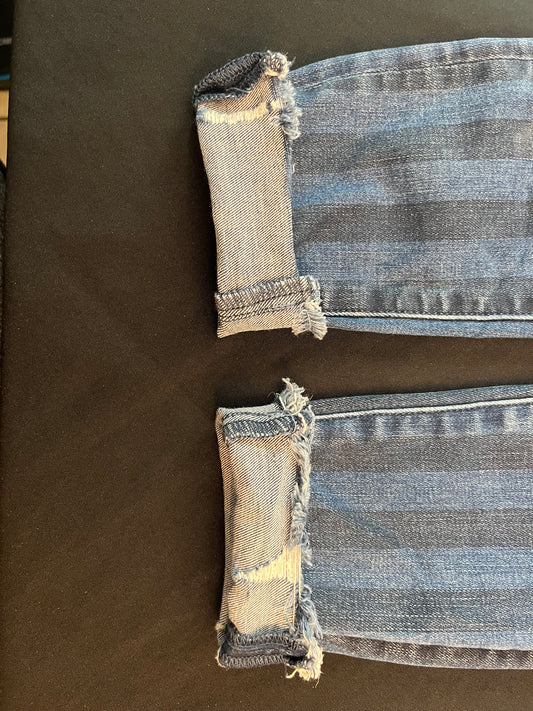 American Eagle girls jeans, super high rise Jegging crop