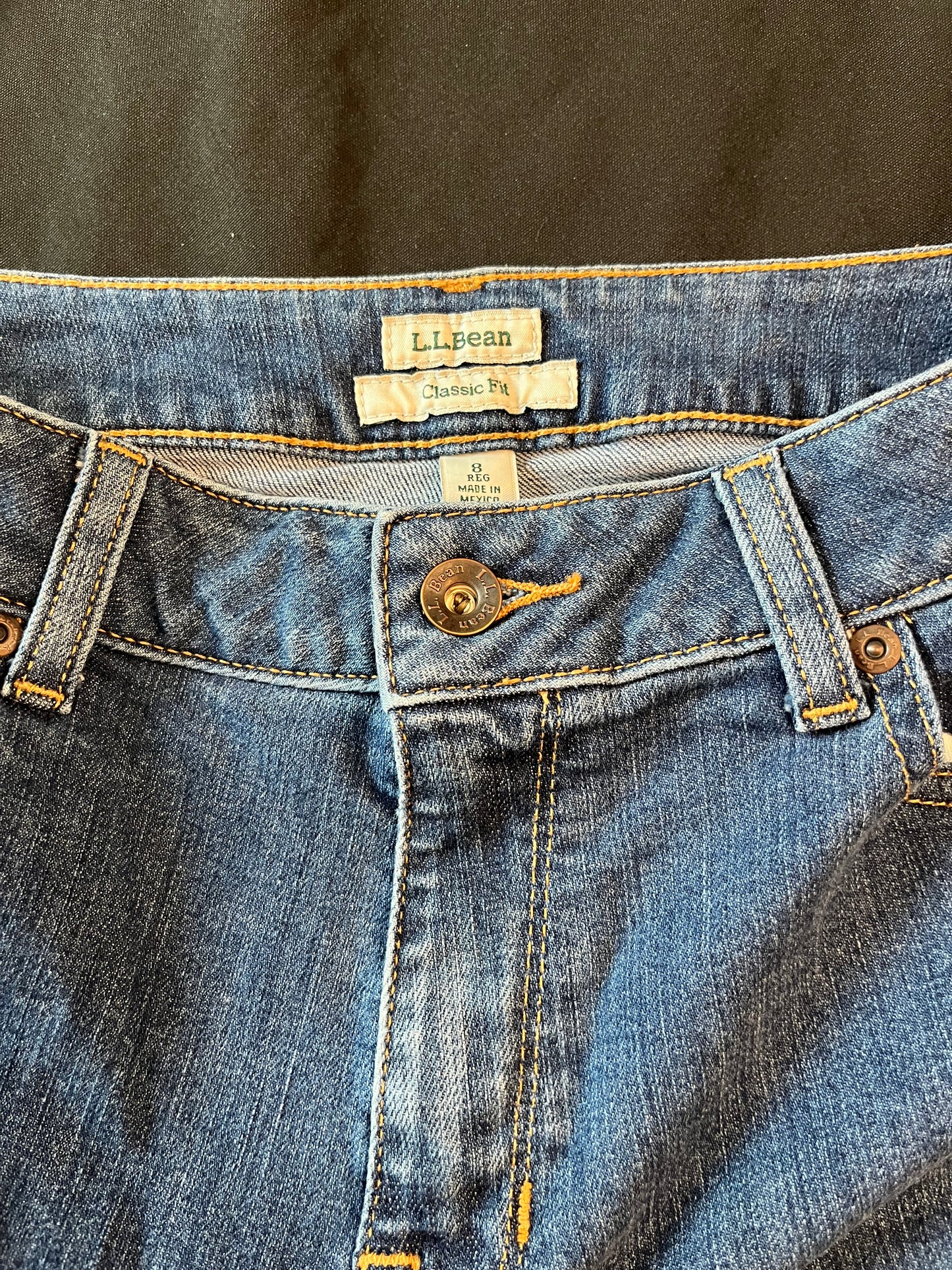 LL Bean jeans, size 8 regular