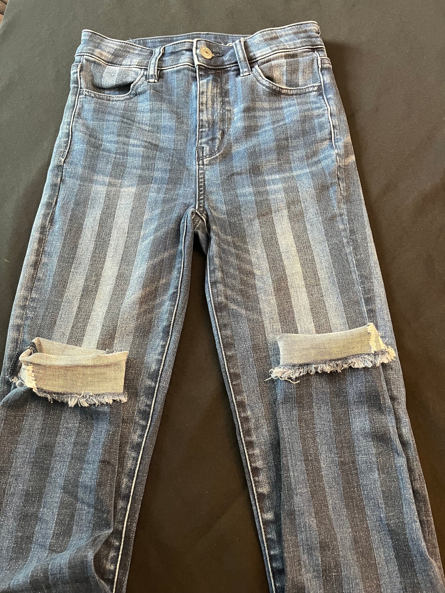 American Eagle girls jeans, super high rise Jegging crop