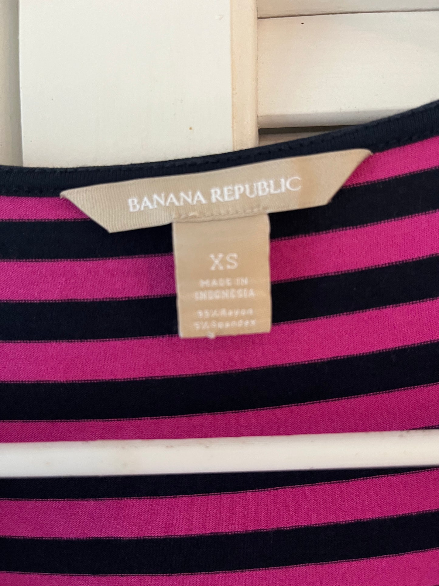 Banana Republic Faux Wrap Stripped Dress